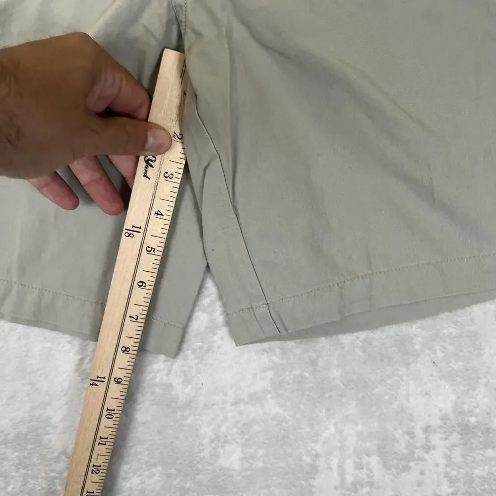 VTG Columbia Shorts Womens 6 Beige Hiking Cargo Elastic Waist Elkhorn II Fossil